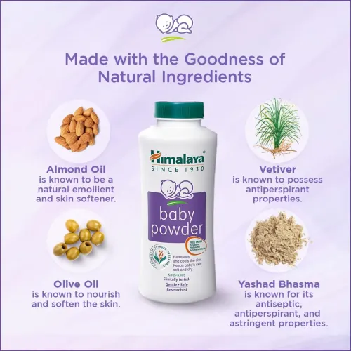 Himalaya Powder for Baby 700g - Natural & Gentle Powder for Soft, Smooth Baby Skin