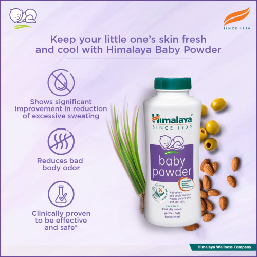 Himalaya Powder for Baby 700g - Natural & Gentle Powder for Soft, Smooth Baby Skin