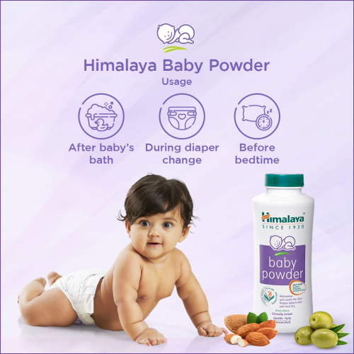 Himalaya Powder for Baby 700g - Natural & Gentle Powder for Soft, Smooth Baby Skin