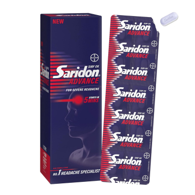 Saridon Advance Tablet for 5-in-1 Pain Relief 