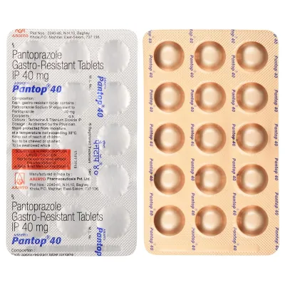 Pantop 40 - Strip of 15 Tablets