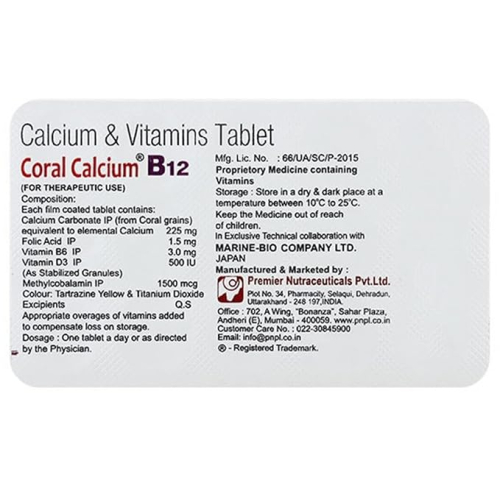 CORAL CALCIUM B12