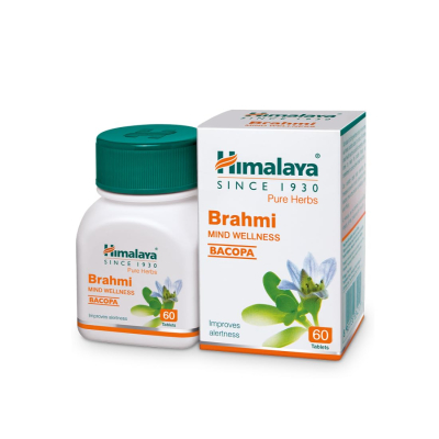 Himalaya Wellness Pure Herbs Brahmi Mind Wellness - Improves Alertness | Pack of 60 Tablets 