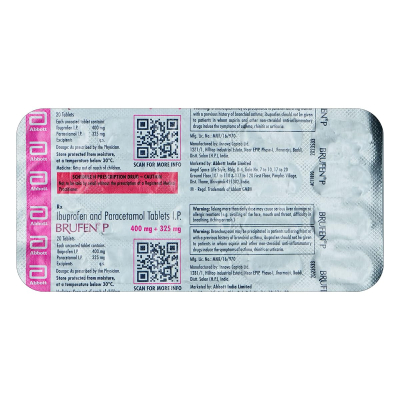 Brufen P 200mg Tablets - Pain Relief & Anti-inflammatory (Strip of 20 Tablets)