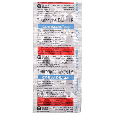 Corvadil 2.5 - Strip Pack of 10 Tablets