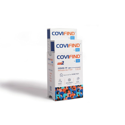 Covifind Covid-19 Rapid Antigen and PCR Test Kit – ICMR Approved, Pack of 2 for Home Use