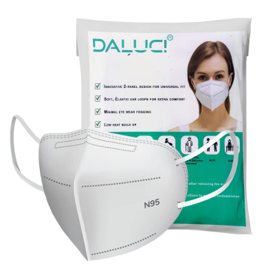 Daluci Anti Pollution N95 Reusable Unisex Non Woven fabric Face Mask, Ear Loop Style (Pack of 10) 