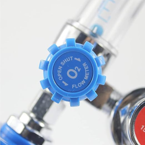 Deluxe Oxygen Cylinder Regulator with Flowmeter, Humidifier Bottle, and Nasal Oxygen Cannula