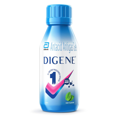 Digene Mint Antacid Antigas Gel - 200ml for Instant Relief from Acidity & Gas