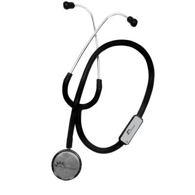 Dr. Morepen ST-01 Deluxe Stethoscope – High-Quality Acoustic Stethoscope for Doctors & Medical Students (Black)