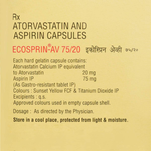 Ecosprin AV 75/20 - Strip of 10 Capsules