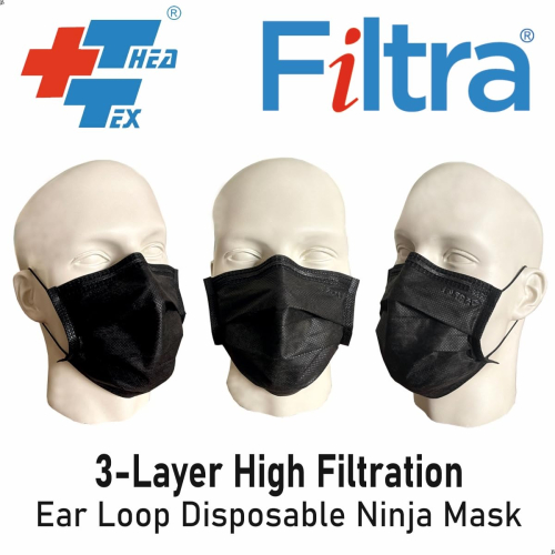 FILTRA® 3-Ply Surgical Mask - High Filtration & Fluid Repellent