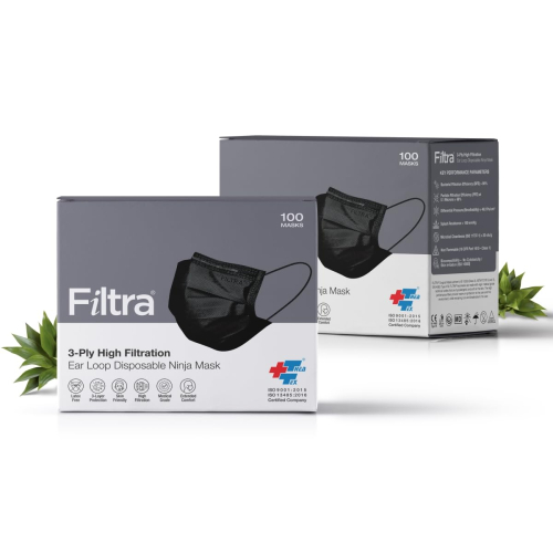 FILTRA® 3-Ply Surgical Mask - High Filtration & Fluid Repellent