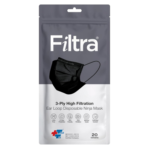 FILTRA® 3-Ply Surgical Mask - High Filtration & Fluid Repellent