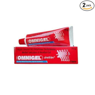 GenOne OmniGel Pain Relief Gel 75g Ointment (Pack of 2) 