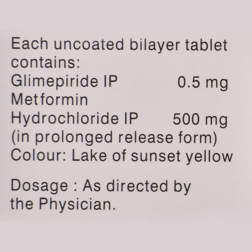 Gluconorm-G 0.5mg/500mg Tablet 