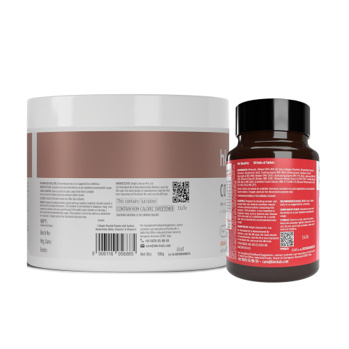 Healthkart HK Vitals Skin Radiance Skin Collagen | Powder with Vitamin C, E & Biotin | Orange 200 Gram