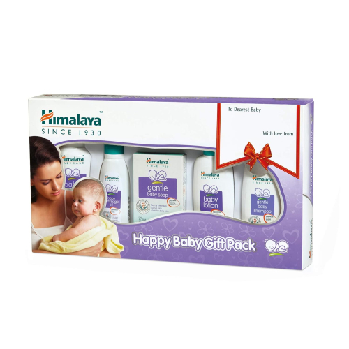 Himalaya Baby Basket Gift Pack (Violet) - 9 Count Combo Pack | Newborn Baby Care Set