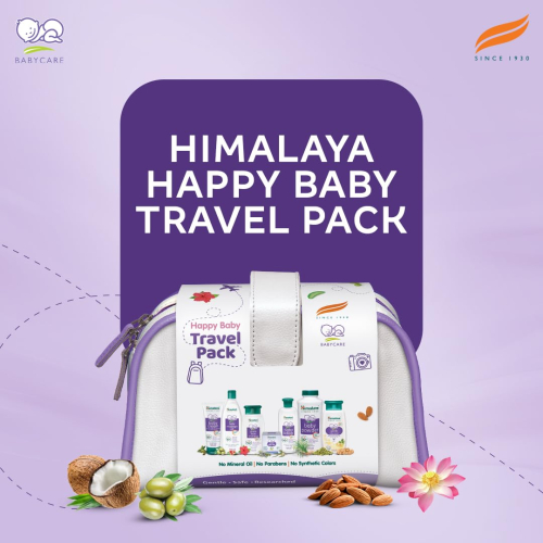 Himalaya Baby Gift Pack (7 Pieces) with FREE Maternity Travel Bag | No.1 Doctor Prescribed | Safe & Gentle for Baby's Skin & Hair