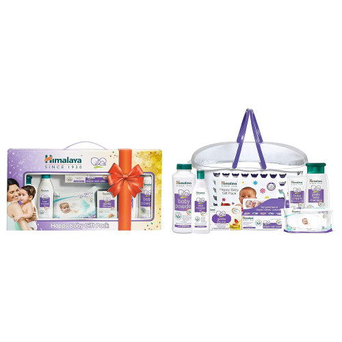 Himalaya Baby Gift Pack (7 Pieces) with FREE Maternity Travel Bag | No.1 Doctor Prescribed | Safe & Gentle for Baby's Skin & Hair