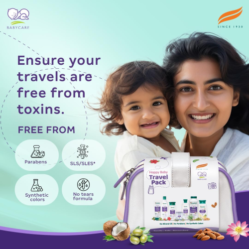 Himalaya Baby Gift Pack (7 Pieces) with FREE Maternity Travel Bag | No.1 Doctor Prescribed | Safe & Gentle for Baby's Skin & Hair