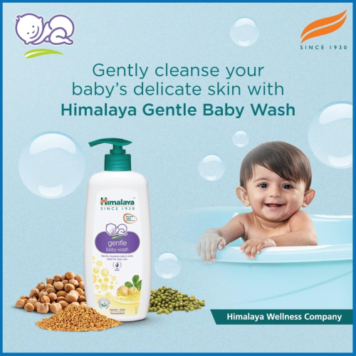 Himalaya Extra Moisturizing Baby Wash 400ml | No Tears Formula with Olive Oil, Aloe Vera & Milk