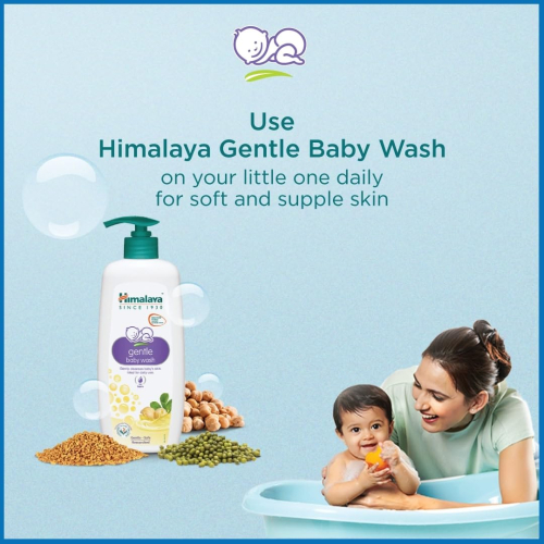 Himalaya Extra Moisturizing Baby Wash 400ml | No Tears Formula with Olive Oil, Aloe Vera & Milk