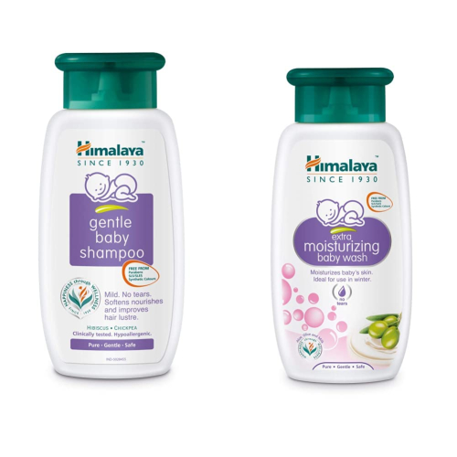 Himalaya Extra Moisturizing Baby Wash 400ml | No Tears Formula with Olive Oil, Aloe Vera & Milk