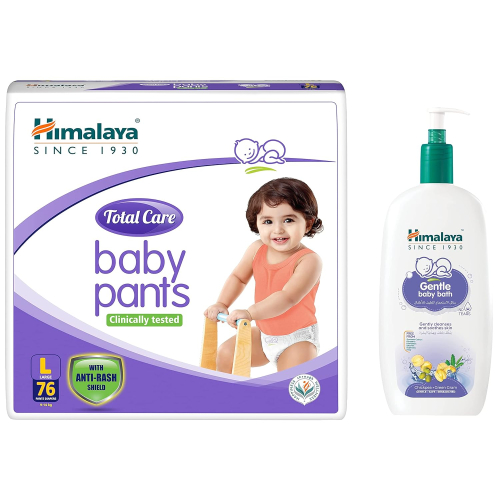 Himalaya Extra Moisturizing Baby Wash 400ml | No Tears Formula with Olive Oil, Aloe Vera & Milk