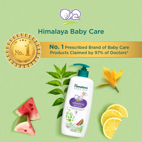 Himalaya Extra Moisturizing Baby Wash 400ml | No Tears Formula with Olive Oil, Aloe Vera & Milk