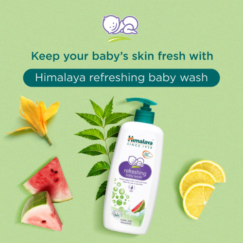 Himalaya Extra Moisturizing Baby Wash 400ml | No Tears Formula with Olive Oil, Aloe Vera & Milk