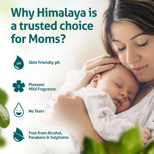 Himalaya Extra Moisturizing Baby Wash 400ml | No Tears Formula with Olive Oil, Aloe Vera & Milk