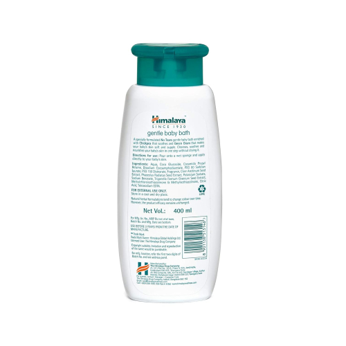 Himalaya Extra Moisturizing Baby Wash 400ml | No Tears Formula with Olive Oil, Aloe Vera & Milk