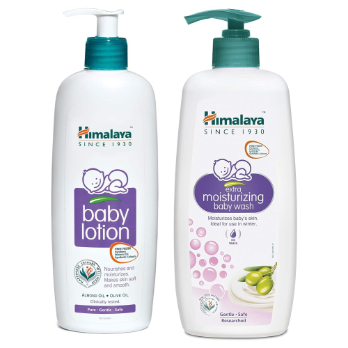 Himalaya Extra Moisturizing Baby Wash 400ml | No Tears Formula with Olive Oil, Aloe Vera & Milk