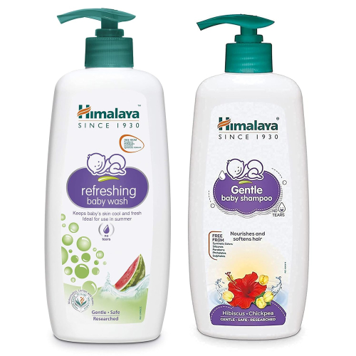 Himalaya Extra Moisturizing Baby Wash 400ml | No Tears Formula with Olive Oil, Aloe Vera & Milk