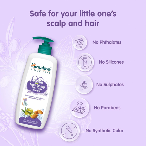 Himalaya Gentle Baby Shampoo 200ml | Tear-Free Formula | Natural Herbal Ingredients for Soft and Healthy Hair