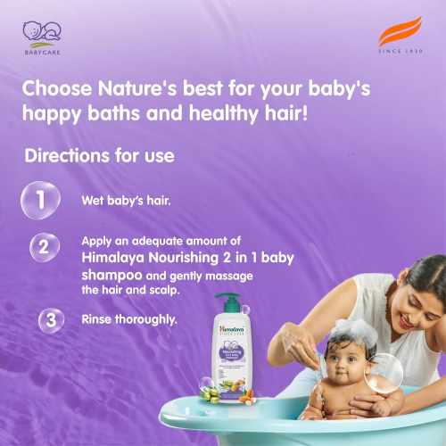 Himalaya Gentle Baby Shampoo 200ml | Tear-Free Formula | Natural Herbal Ingredients for Soft and Healthy Hair