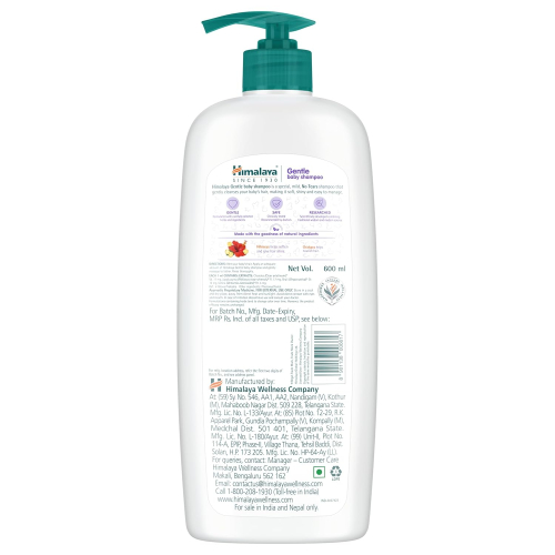 Himalaya Gentle Baby Shampoo 200ml | Tear-Free Formula | Natural Herbal Ingredients for Soft and Healthy Hair