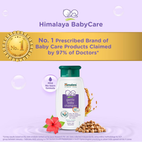 Himalaya Gentle Baby Shampoo 200ml | Tear-Free Formula | Natural Herbal Ingredients for Soft and Healthy Hair