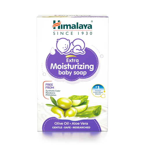 Himalaya Gentle Baby Soap Value Pack, 4 * 75g | With Olive Oil & Almond Oil | Safe for Newborns | Dermatologically Tested