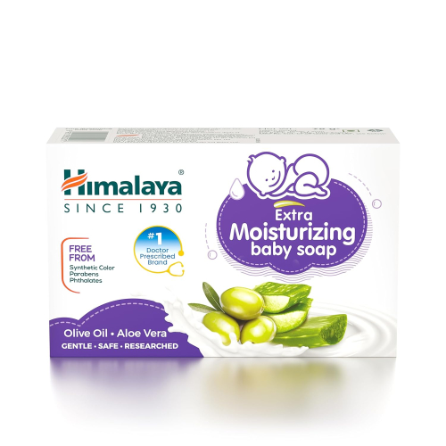 Himalaya Gentle Baby Soap Value Pack, 4 * 75g | With Olive Oil & Almond Oil | Safe for Newborns | Dermatologically Tested