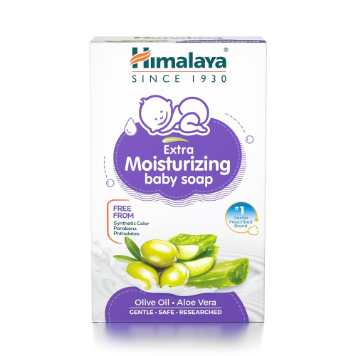 Himalaya Gentle Baby Soap Value Pack, 4 * 75g | With Olive Oil & Almond Oil | Safe for Newborns | Dermatologically Tested