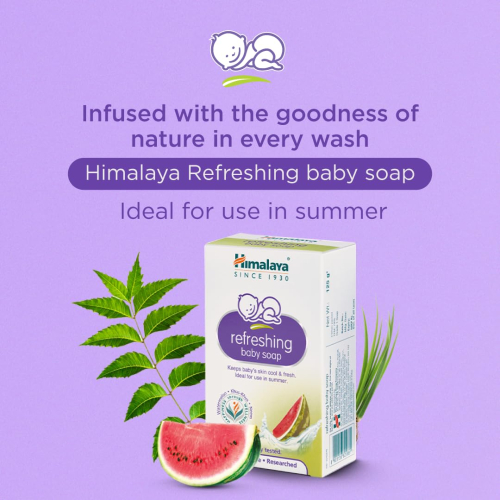 Himalaya Gentle Baby Soap Value Pack, 4 * 75g | With Olive Oil & Almond Oil | Safe for Newborns | Dermatologically Tested