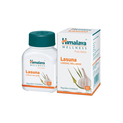 Himalaya Pure Herbs Lasuna Cardiac Wellness Tablets | 250 mg | 60 Count