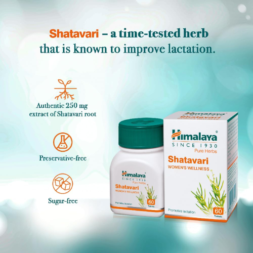 Himalaya Pure Herbs Shatavari Women's Wellness Tablets - 60 Count