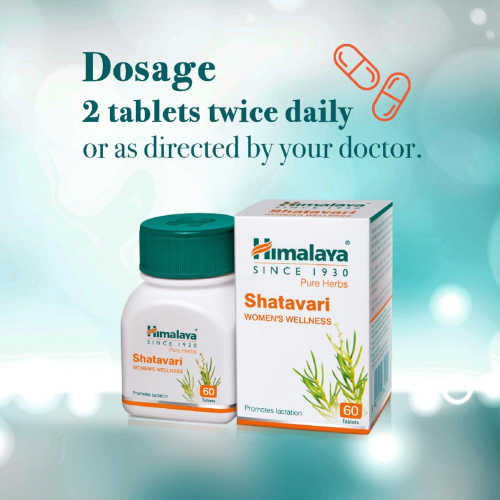 Himalaya Pure Herbs Shatavari Women's Wellness Tablets - 60 Count