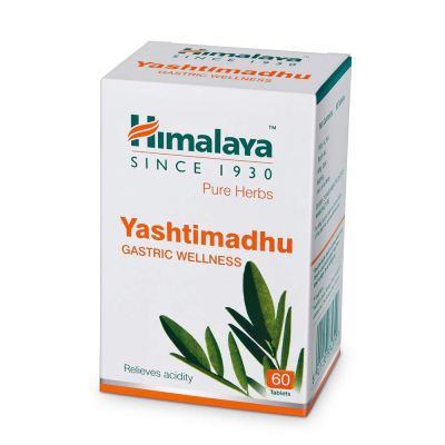 Himalaya Wellness Pure Herbs Yashtimadhu Gastric Wellness - Pack of 60 Tablets