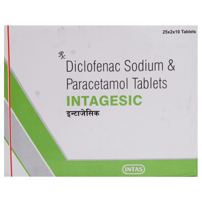 Intagesic Tablets - Pain Relief & Anti-inflammatory  (Strip of 10 Tablets)