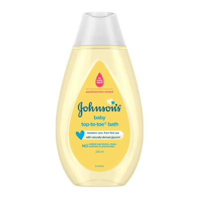 Johnson's Baby Top to Toe Baby Bath, 200ml