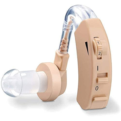 KREWNIQZ® BTE Hearing Aid Machine for Old Age - Super Sound Amplifier (K10)